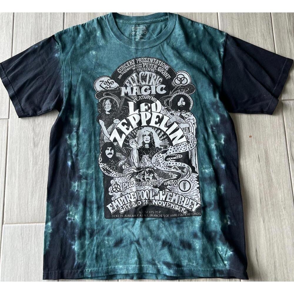 Led Zeppelin Shirt Men Medium Tie Dye‎ Tee NWOT